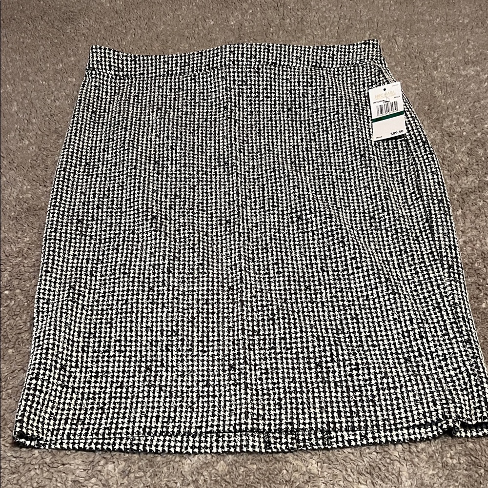 Michael Michael Kors Classic Black & White Tweed Pencil Skirt